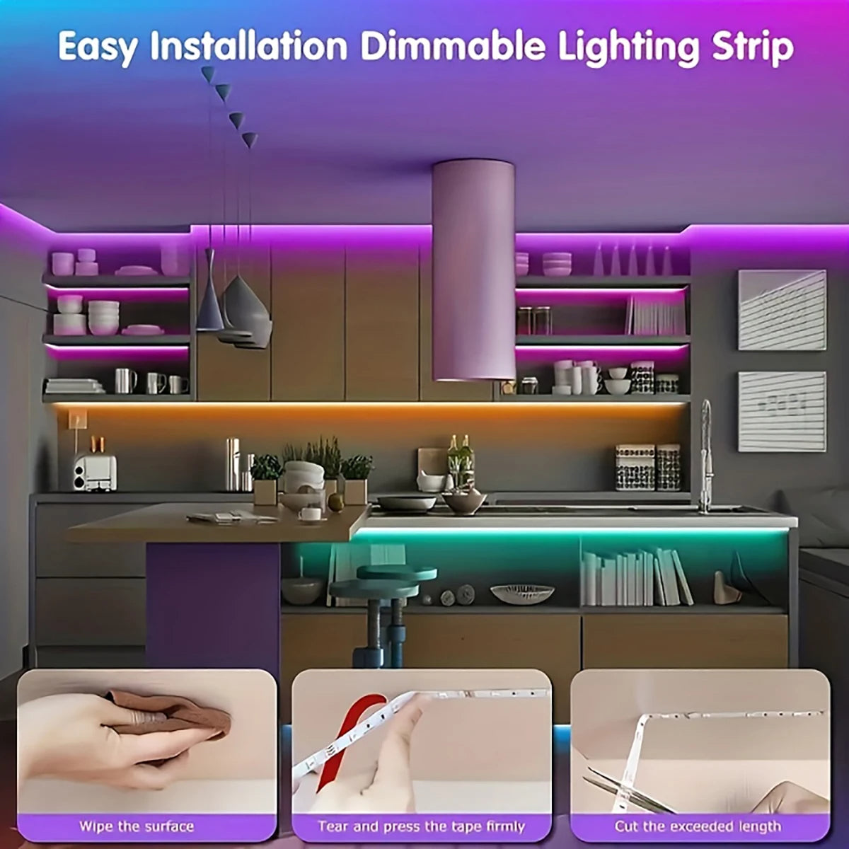 10m 20m Led Strip Lights with 44 Key Remote Control