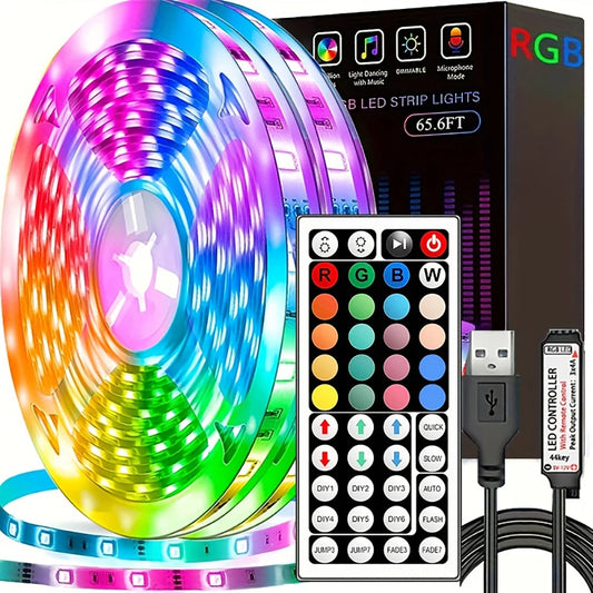 10m 20m Led Strip Lights with 44 Key Remote Control