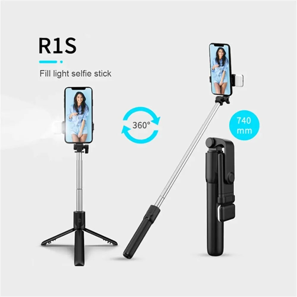 3 In 1 Selfie Stick Bluetooth Remote Tripod